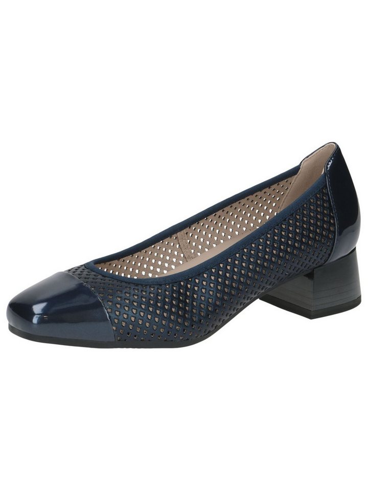 Caprice CAP Airm/AS/FB mit Blockabsatz Blockabsatz Pumps (blau/braun)