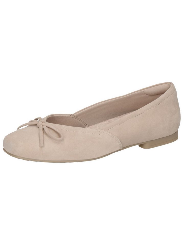 Caprice CAP Mem/fb wash aus Leder kein Absatz 9-22109-46 Ballerina (beige/braun)