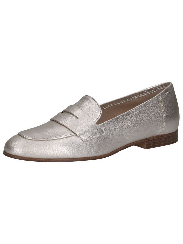 Caprice CAP Memotion aus Leder kein Absatz 9-24200-44 Slipper CAP Memotion (silber)