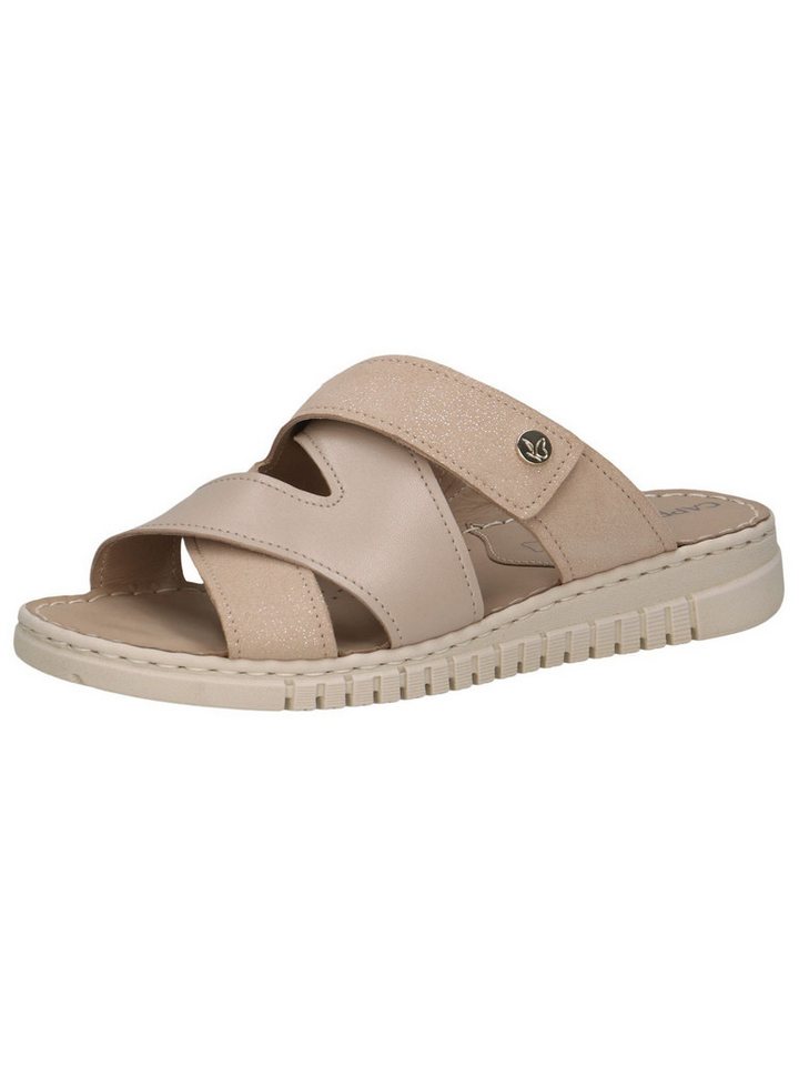 Caprice CAP Memotion aus Leder kein Absatz 9-27102-46 Pantolette CAP Memotion (beige/braun)