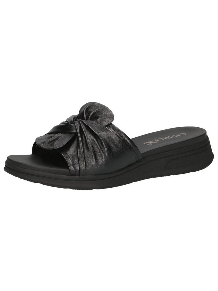 Caprice CAP Memotion aus Leder kein Absatz 9-27208-46 Pantolette CAP Memotion (schwarz)