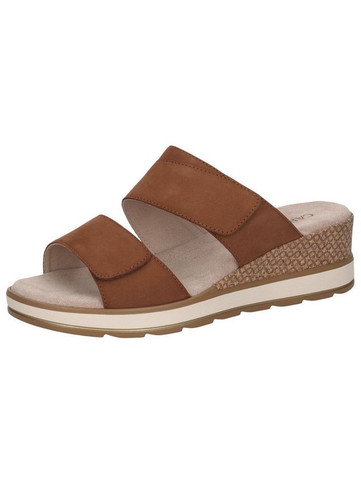 Caprice CAP Memotion aus Leder kein Absatz 9-27250-42 Keilpantolette Memotion (braun)