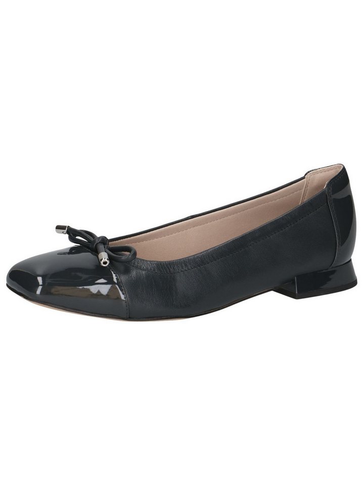 Caprice CAP Memotion aus Leder Trapezabsatz 9-22104-42 Ballerina CAP Memotion (blau)