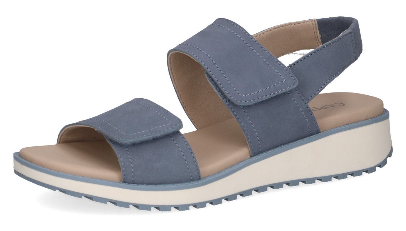 Caprice Keilsandalette, Riemchensandale, Bequemschuh, Sommerschuh mit Gummizug