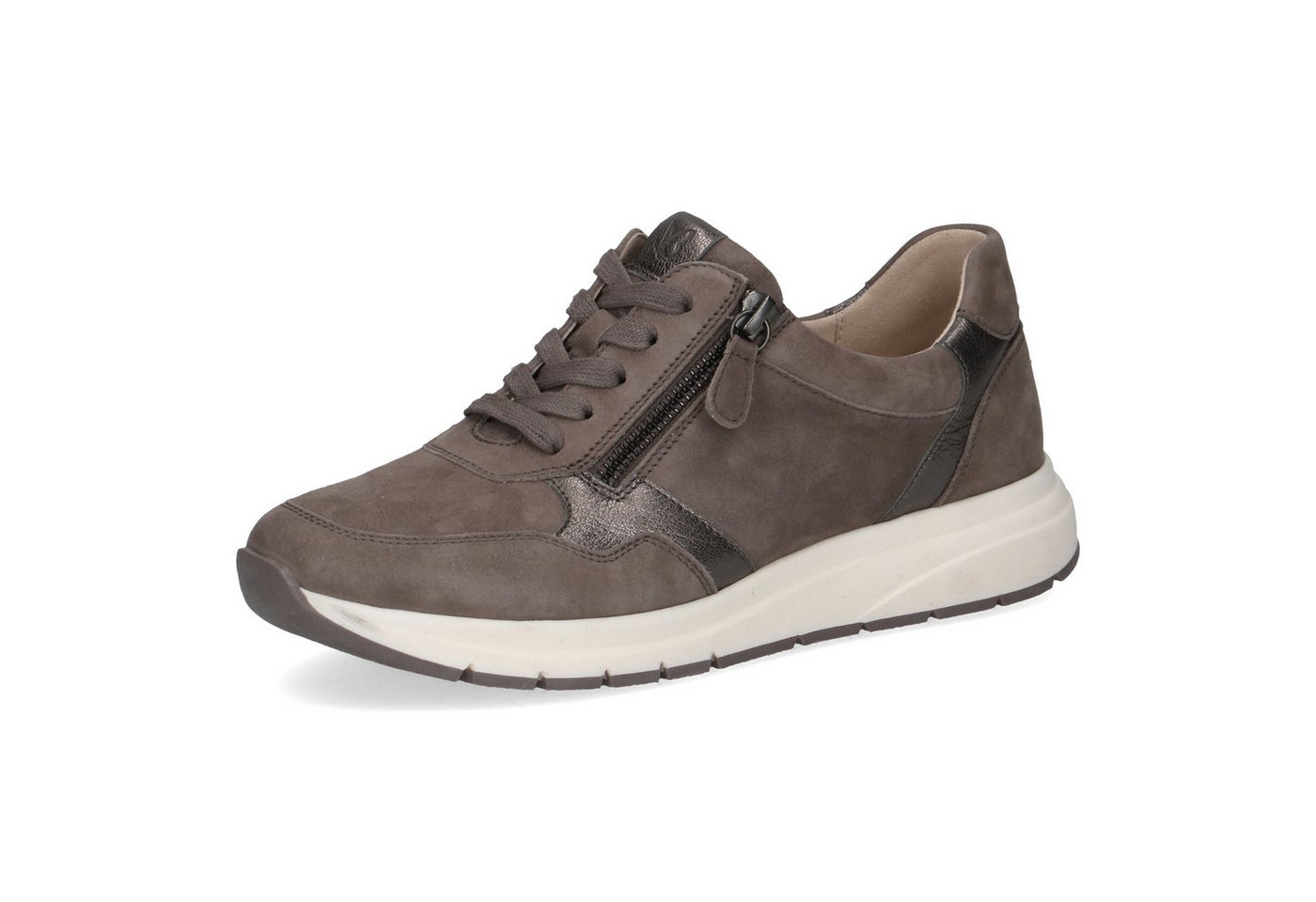 Caprice Keilsneaker, Freizeitschuh, Halbschuh, Schürer mit Besatz in Metallicoptik