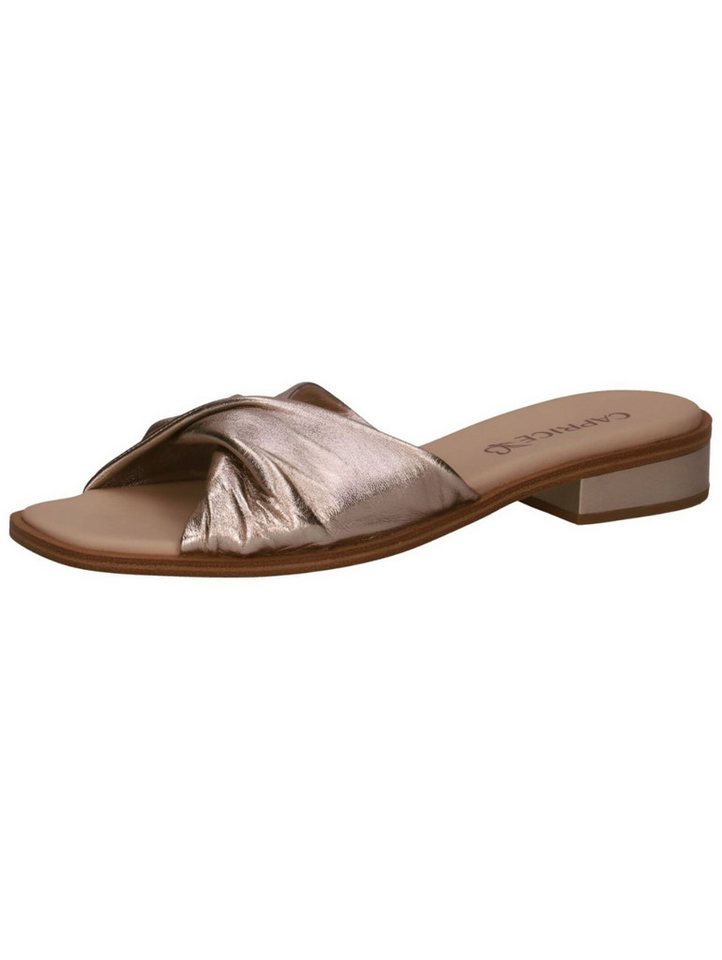 Caprice Pantoletten Leder Pantolette (gold)