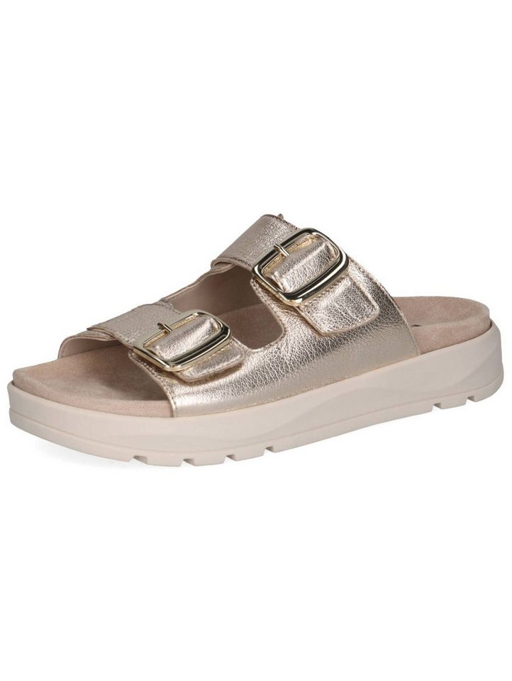 Caprice Pantoletten Leder Pantolette (gold)