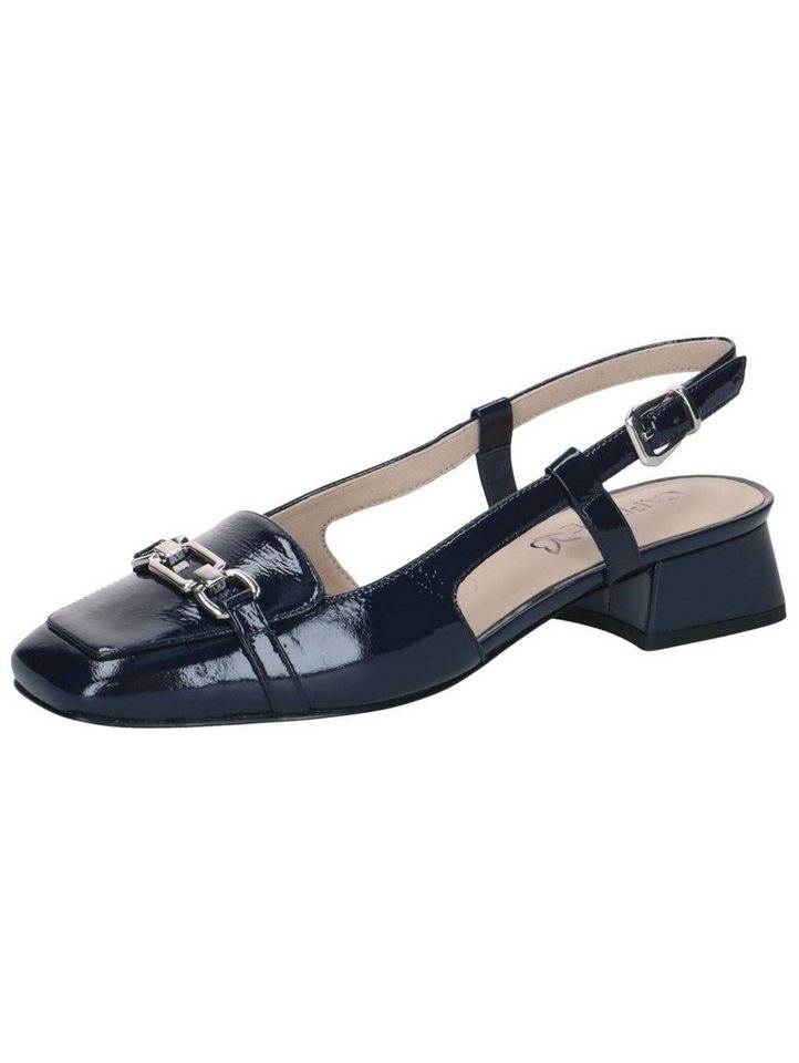 Caprice Pumps Leder Slingpumps (blau)