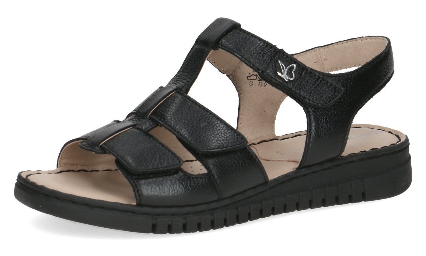 Caprice Riemchensandale, Keilsandalette, Bequemschuh, Sommerschuh mit Klettverschlüssen