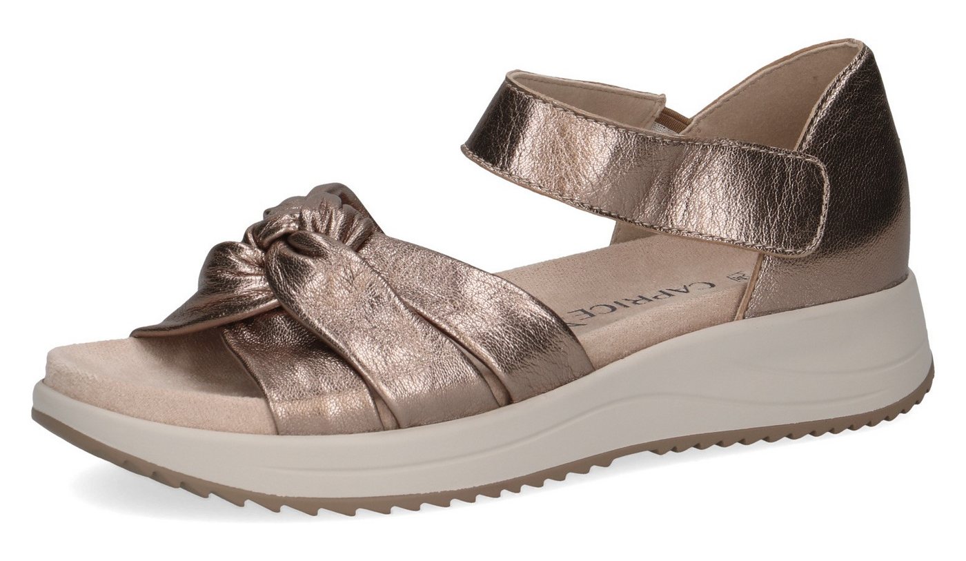Caprice Riemchensandale, Keilsandalette, Sommerschuh, Bequemschuh mit Klettverschluss