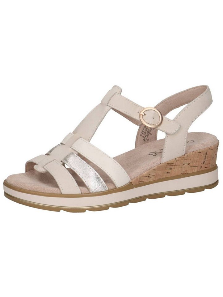 Caprice Sandalen Leder Keilsandalette (beige)