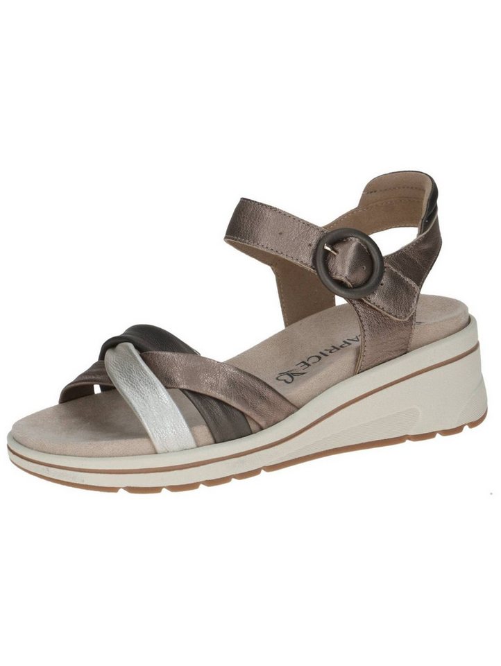 Caprice Sandalen Leder Keilsandalette (braun)