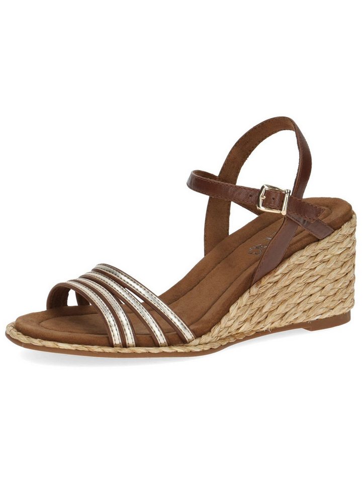 Caprice Sandalen Leder/Synthetik . Keilsandalette
