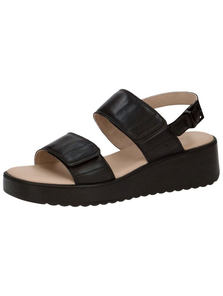 Caprice Sandalen Nappaleder . Keilsandalette (schwarz)