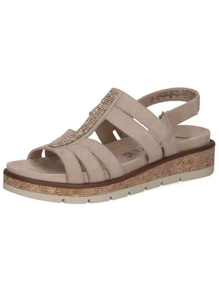 Caprice Sandalen Veloursleder Keilsandalette