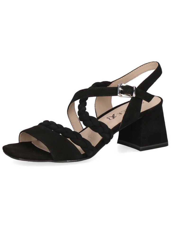 Caprice Sandalen Veloursleder Riemchensandale (schwarz)