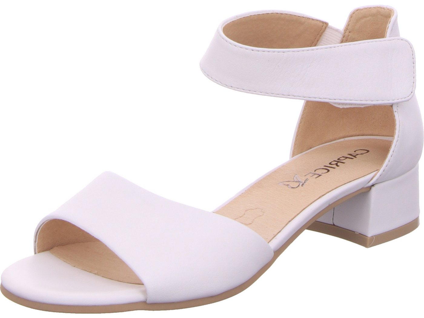 Caprice Sandalette echtes Leder (weiß)