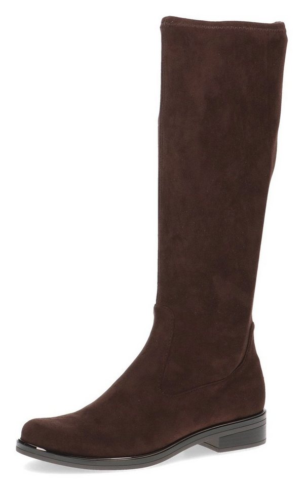 Caprice Schlupfstiefel, Blockabsatz, Langschaftstiefel in klassischer Linie, XS Schaft