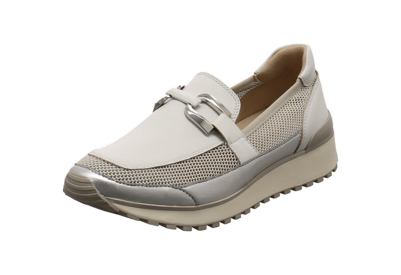 Caprice Slipper (silber/weiß)