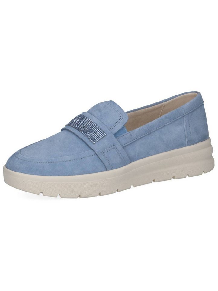Caprice Slipper Veloursleder Slipper (blau)