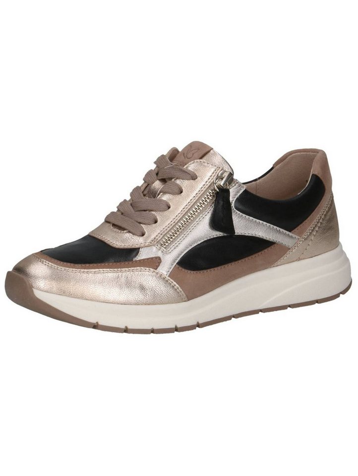 Caprice Sneaker Leder Sneaker (schwarz/gold)