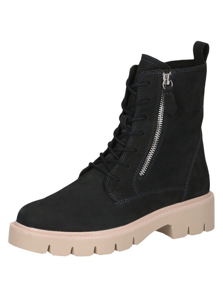 Caprice CAP Mem/Ther/fb aus Leder Blockabsatz 9-25214-45 Schnürstiefelette