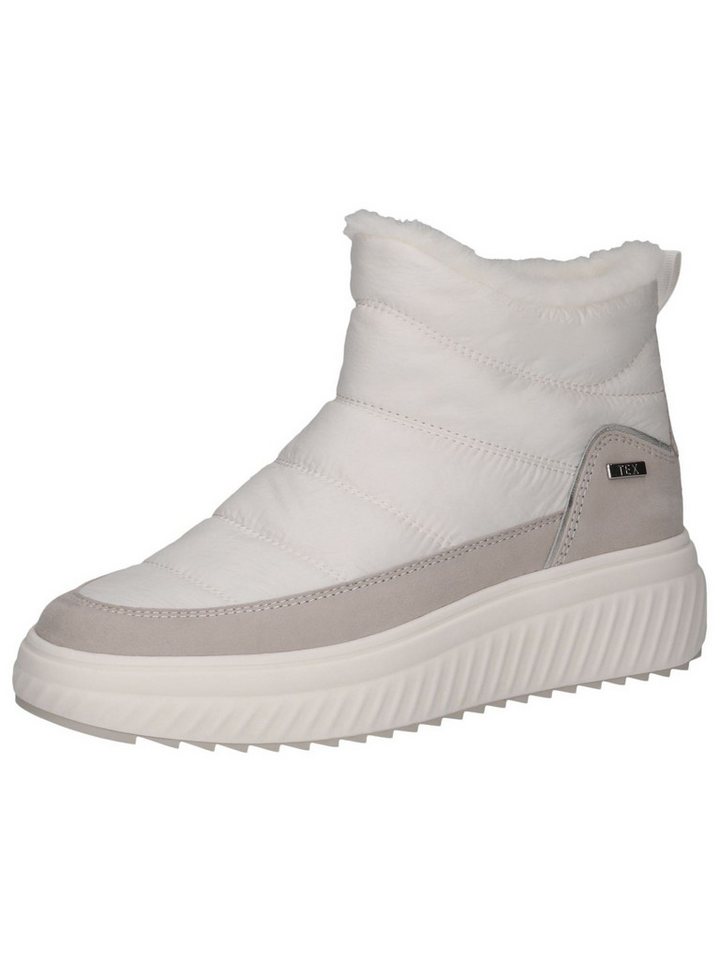 Caprice CAP Tex, CAP Climo FB aus Leder kein Absatz Winterstiefelette CAP Tex (schwarz/weiß)