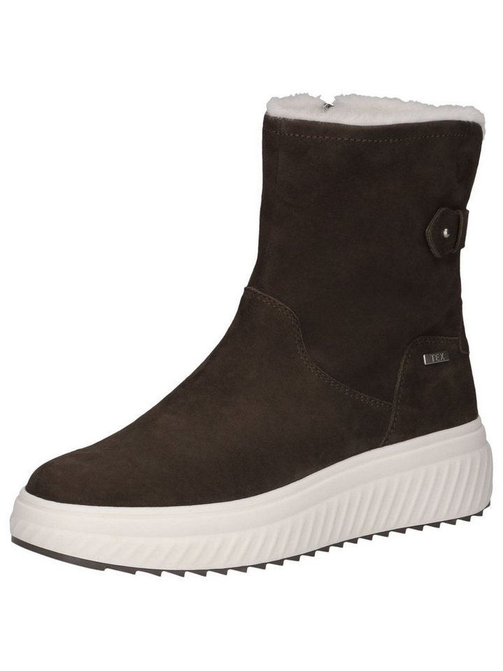 Caprice CAP Tex, CAP Climo FB aus Leder kein Absatz Winterstiefelette CAP Tex (grau/schwarz)