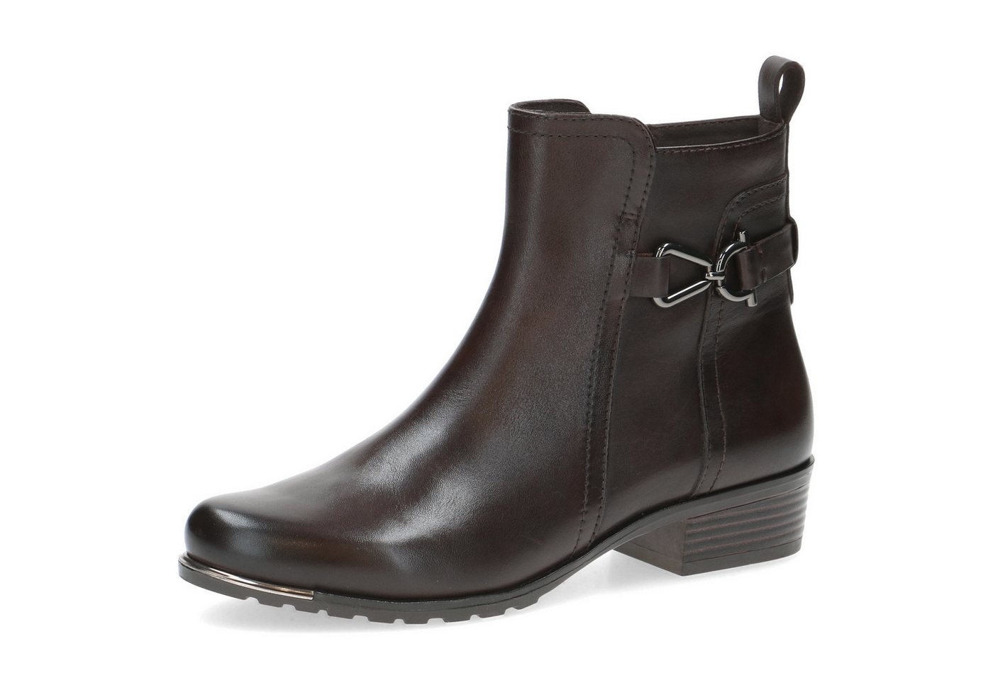 Caprice Stiefelette, Blockabsatz, Businessschuh, Boots mit hübschem Zierelement