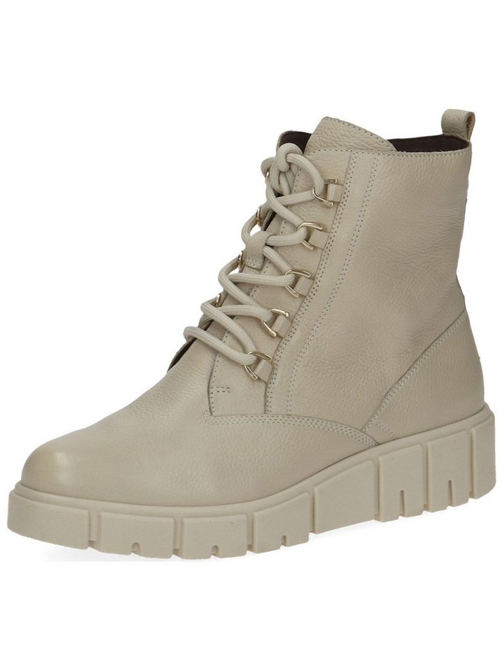 Caprice Stiefelette Leder Schnürstiefelette (beige)