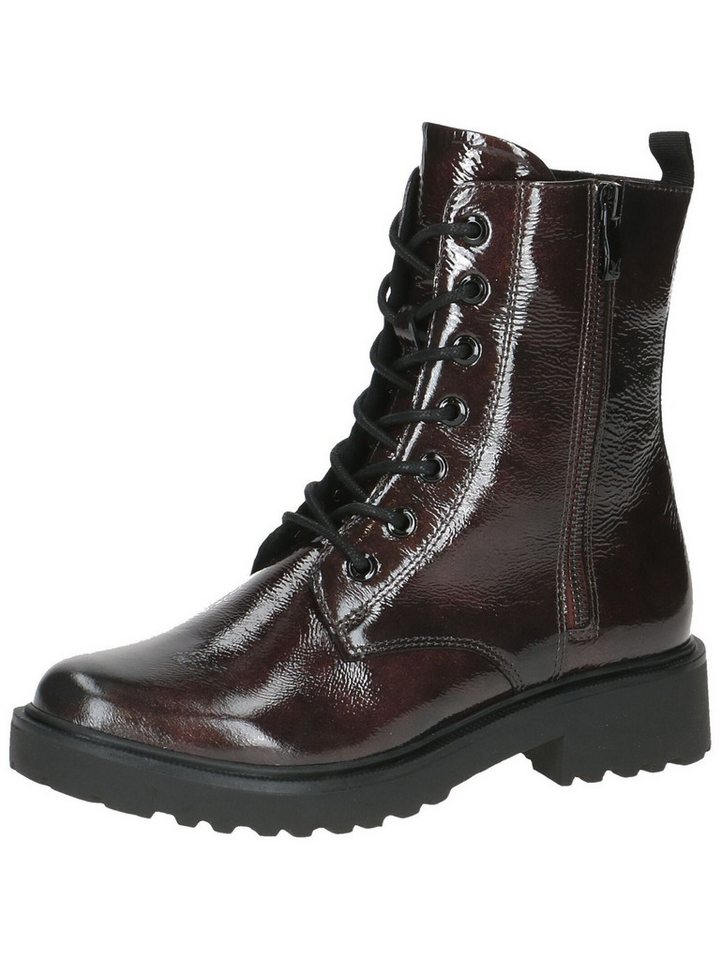 Caprice Stiefelette Nappaleder Schnürstiefelette (rot)