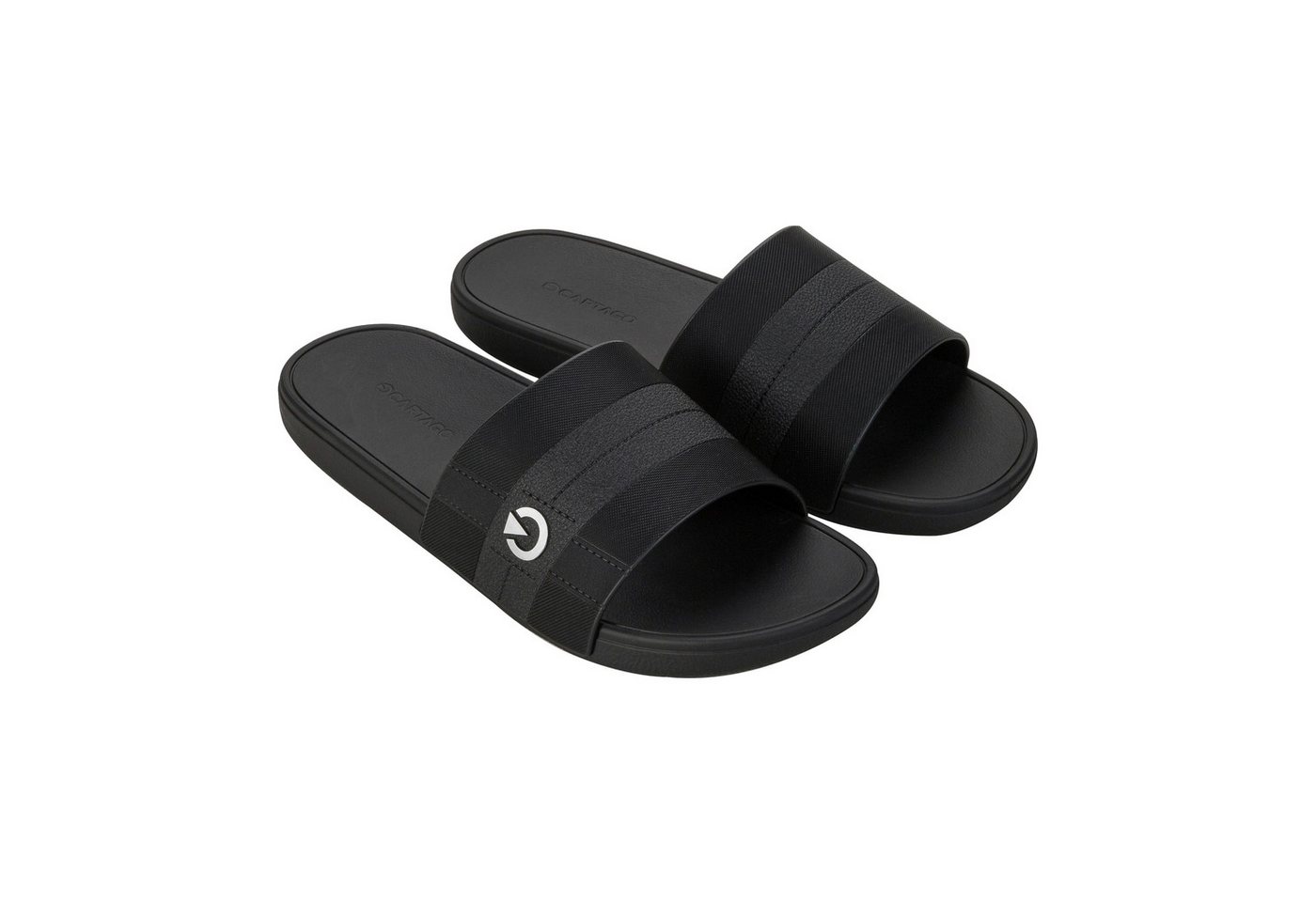 CARTAGO ATLANTA SLIDE AD - Slides Pantolette Basic Badeschlappen für Herren im schlichten Design