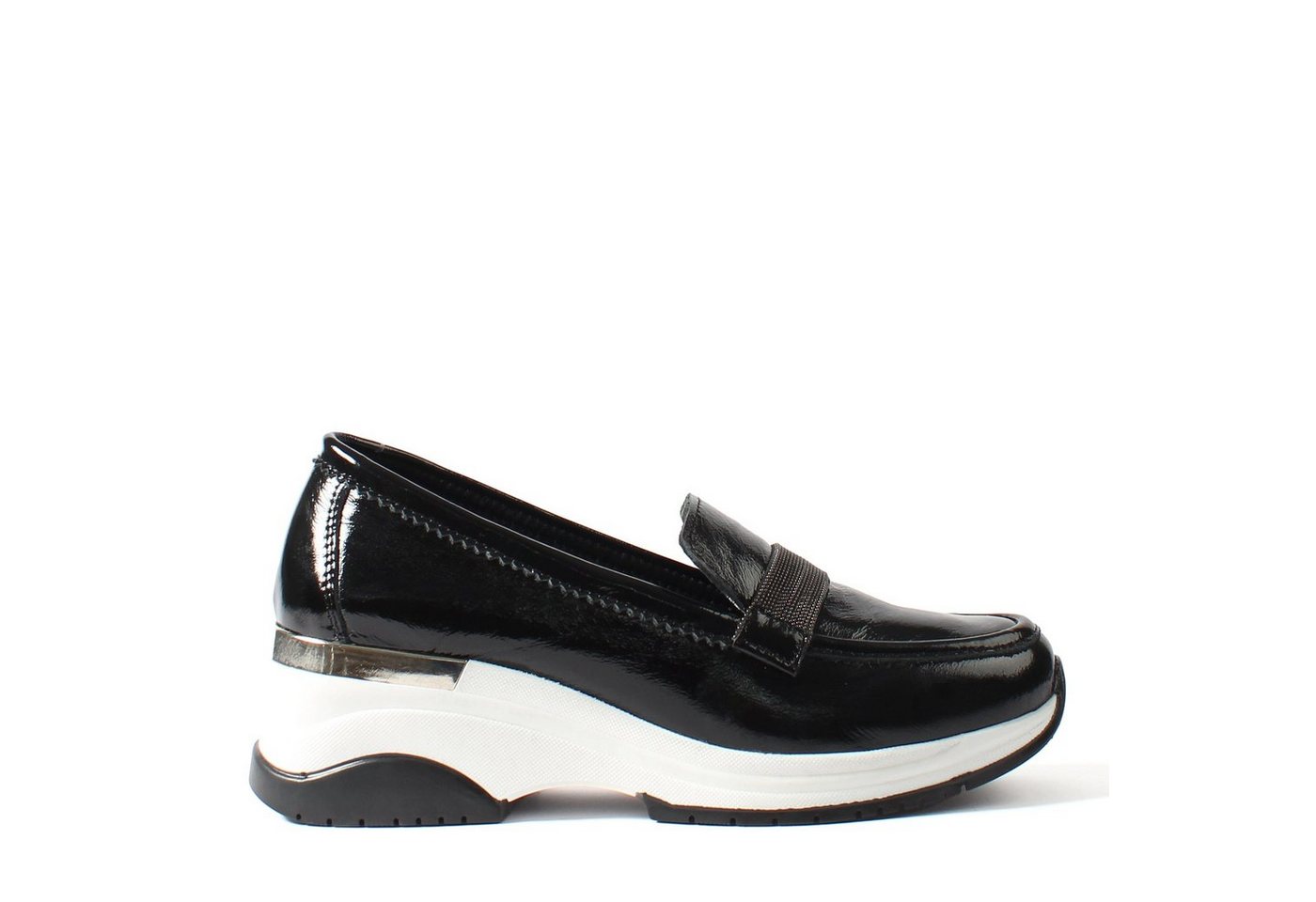 Celal Gültekin 376-20435 Keilpumps Modische Kontrastsohle und 6 cm Keilabsatz.