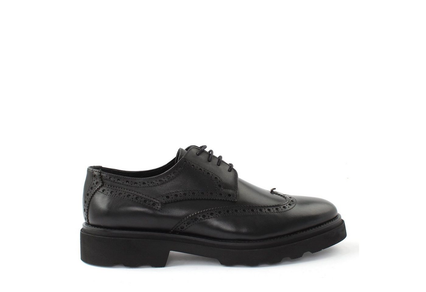 Celal Gültekin 395-2862 Schnürschuh Klassisches Brogue-Design mit modernem Blockabsatz.