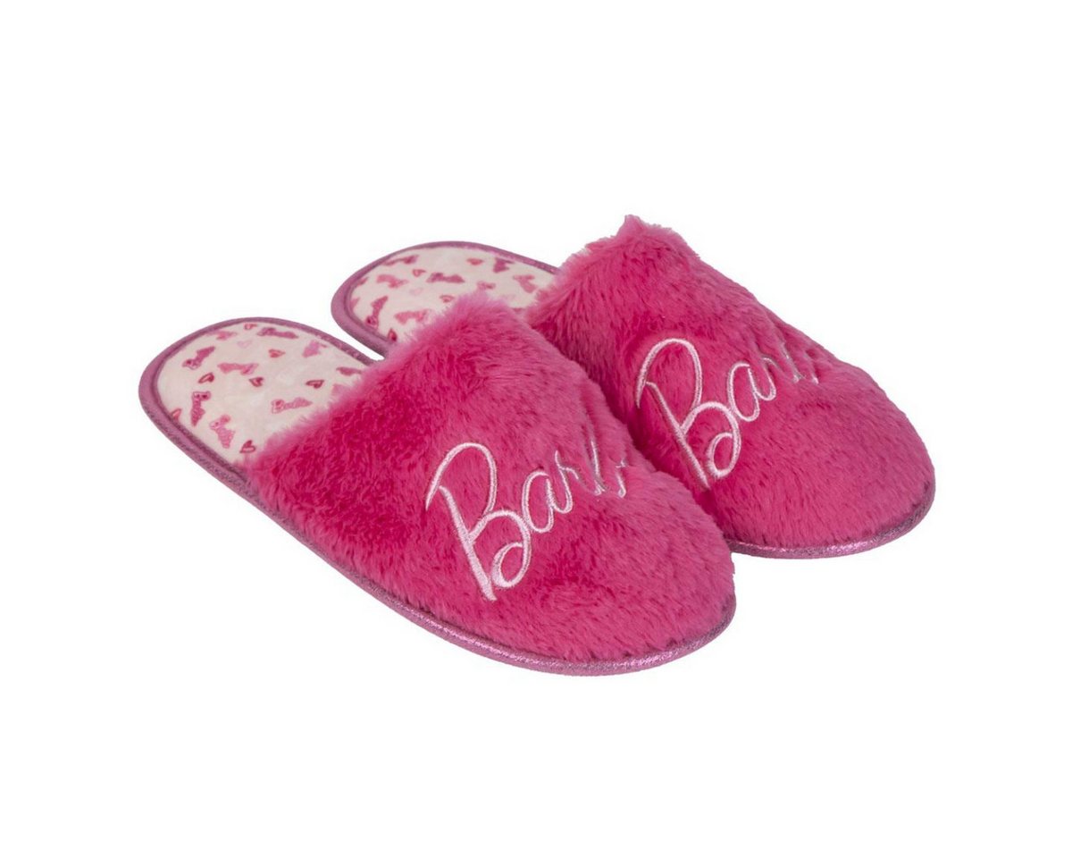 Cerda Barbie Damen offen, gemütliche Hauslatschen, Indoor Hausschuhe Pantoffel