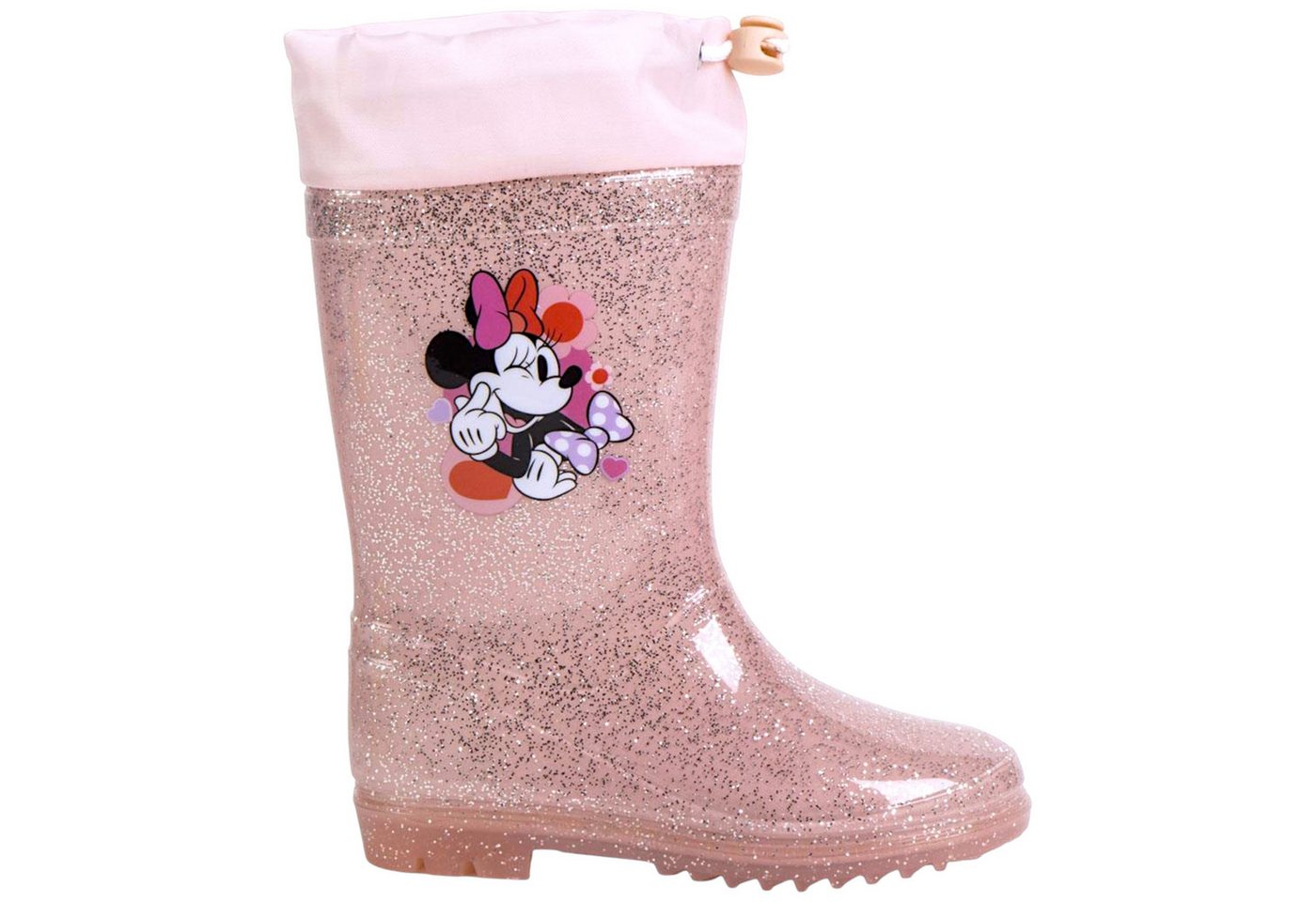 Cerdá Disney Minnie Maus mit Glitzer Gummistiefel Mädchen Regenstiefel Gr. 25 - 32