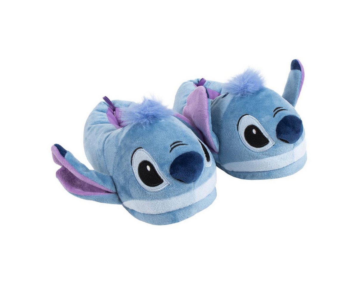 Cerda Disney Stitch Pantoffeln – weiche Hausschuhe mit 3D-Kopf Pantoffel