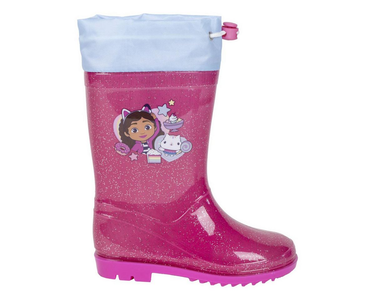 Cerda Gabby´s Dollhouse Kinder-Regenstiefel – Wasserdichte PVC für Mädchen Gummistiefel