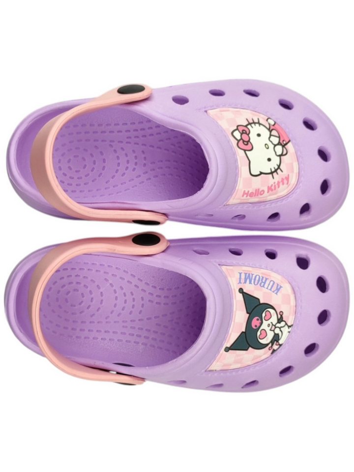Cerdá Hello Kitty Clog (2-tlg) Mädchen Badelatschen mit Fersenriemen Größe 24 - 31 cm