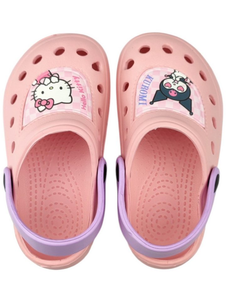 Cerdá Hello Kitty Clog (2-tlg) Mädchen Badelatschen mit Fersenriemen Größe 24 - 31 cm