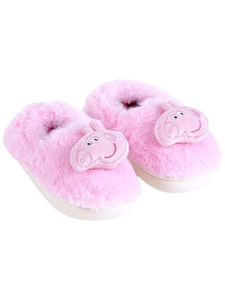 Cerdá Peppa Wutz Plüsch Hausschuh Mädchen Slipper Pantoffeln Gr. 22-29