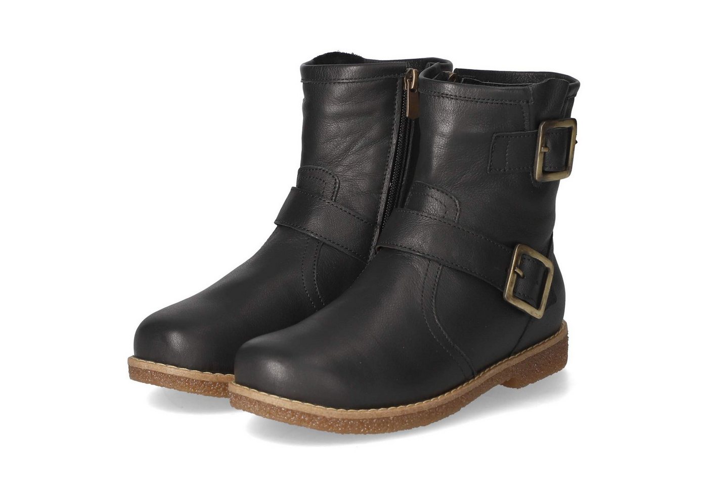 Charlotte of Sweden 0342924/002 Damen Glattleder schwarz Schlupfstiefel