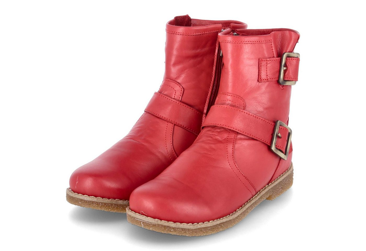 Charlotte of Sweden 0342924/583 Damen Glattleder rot Schlupfstiefel