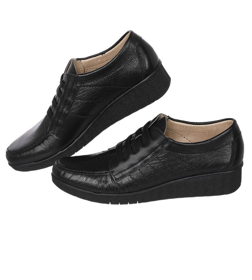 Christian Materne Lackleder-Schuhe Mokassin in Schnüroptik