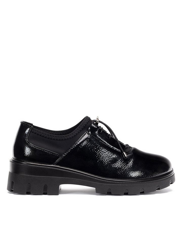 Clara Barson Halbschuhe Damen WFA2805-1 Schwarz Schnürschuh