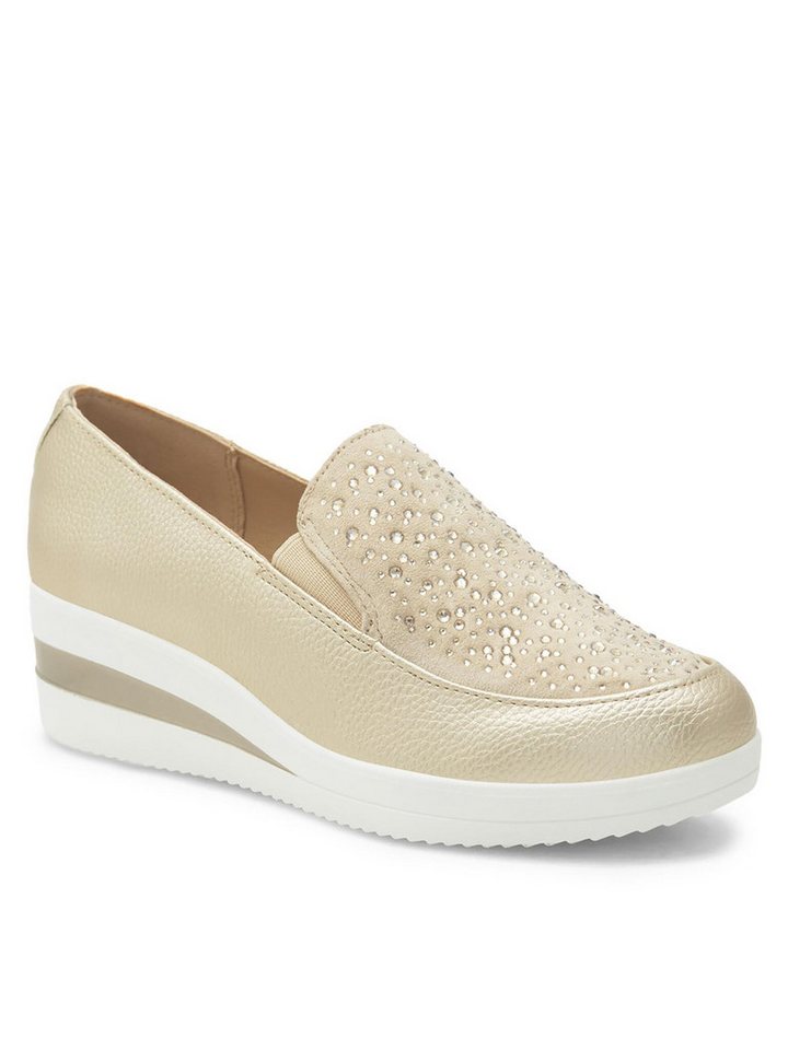 Clara Barson Halbschuhe WYL1711-29 Goldfarben Schnürschuh