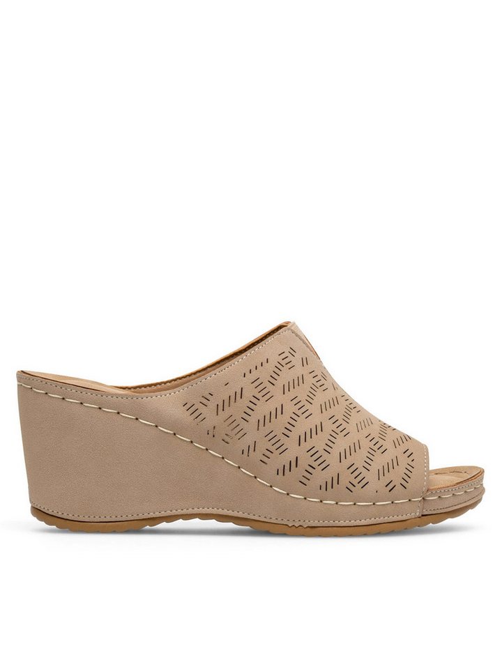 Clara Barson Pantoletten WYL0510-05 Beige Pantolette