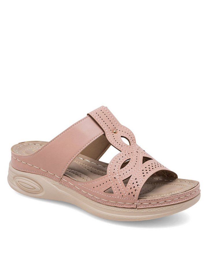 Clara Barson Pantoletten Damen WYL0510-28 Rosa Pantolette
