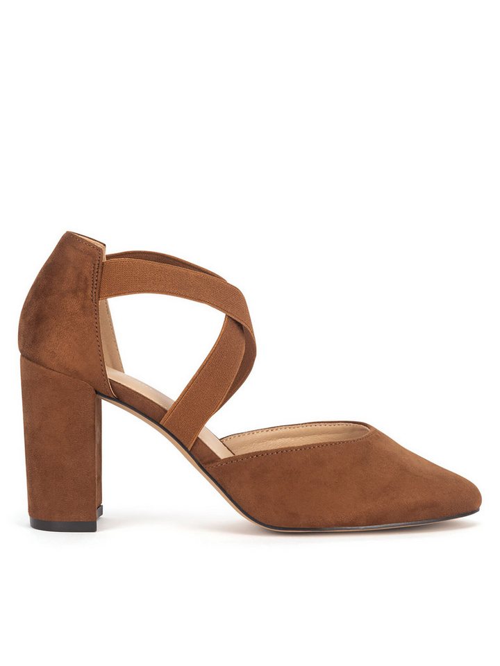 Clara Barson Pumps Damen WYL3755-1 Braun Pumps