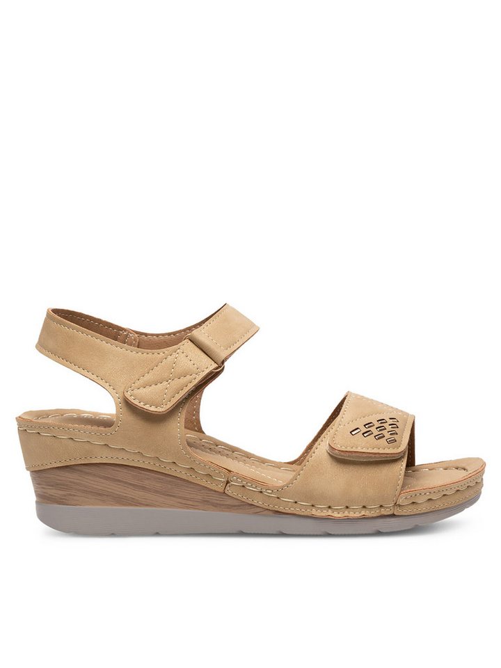 Clara Barson Sandalen Damen WYL0510-23 Beige Sandale